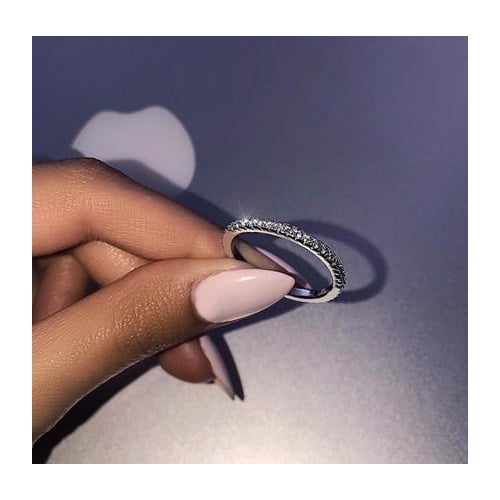 Hot couple ring women single row drill ring ring rose Popular style jewelry Image 2