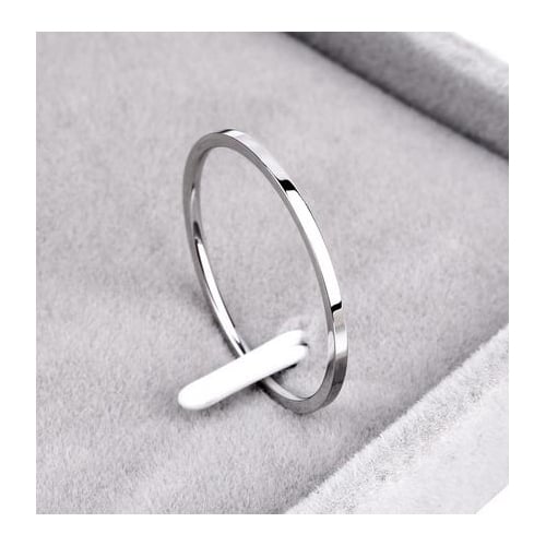 Promotion Titanium Steel Rose Popular style Color Anti-allergy Smooth Couple Wedding Ring Woman Man Fashion Jewelry Image 2