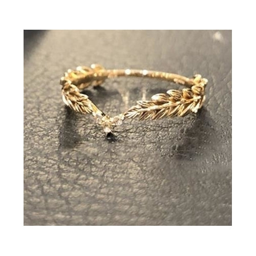 Wheat Rings  Popular styleen Finger Ring for Women Peace Symbol Party Rings Female Plant Jewelry bijoux femme Image 1
