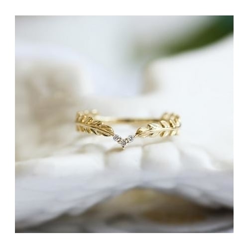 Wheat Rings  Popular styleen Finger Ring for Women Peace Symbol Party Rings Female Plant Jewelry bijoux femme Image 2