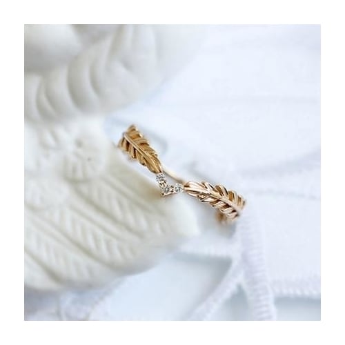 Wheat Rings  Popular styleen Finger Ring for Women Peace Symbol Party Rings Female Plant Jewelry bijoux femme Image 4