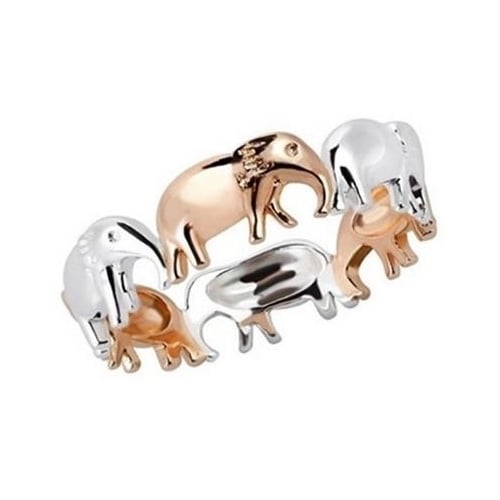 Lovely Anti Allergy Elephant Ring Stainless Steel Popular style Fashion style Color Cute Animal Women Size 10 Rings Image 1