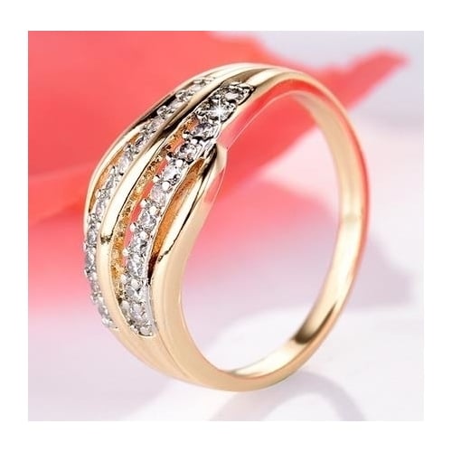 Fashion Female Wedding Bands Jewelry Popular style -Color Engagement Ring for Women CZ Stone Paved Promise Rings Image 2