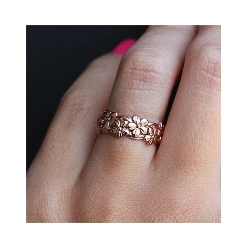 Rose Popular style Small Sun Flower Engagement Ring for Female Fashion Popular Alloy Wedding Rings for Women Jewelry Image 2