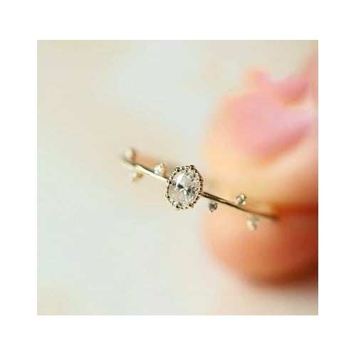 (Copper)Dainty Cute Womens Fashion Slim Twigs Memorial Dainty Rings Delicate Rings Jewelry Gift Wedding Rings Fashion Image 1