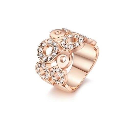 Round Rose Popular style Color Ring Jewelry s From Austria Full Sizes Image 1