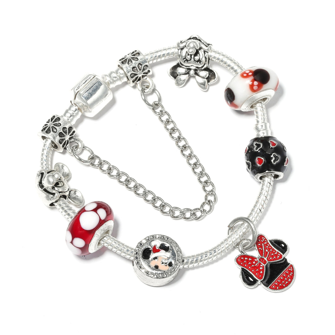Alloy Fashion style Bracelet Charm Drip Mickey Beaded Bracelet Womens Gifts Image 1