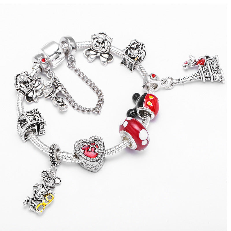 19  spot red Mickey bracelet charm charm cartoon bracelet beautiful gift Image 1