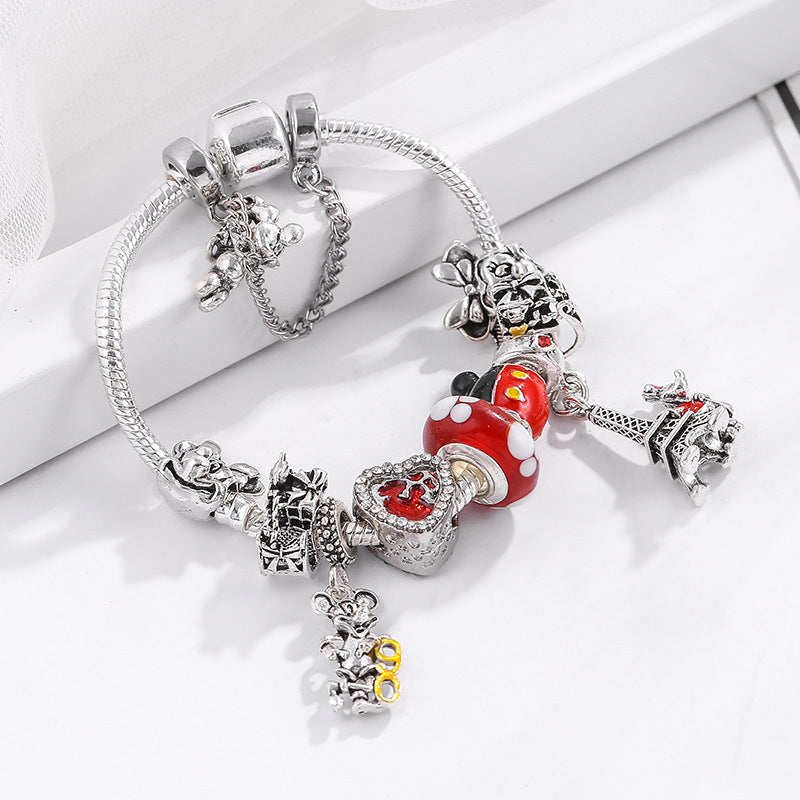 19  spot red Mickey bracelet charm charm cartoon bracelet beautiful gift Image 2