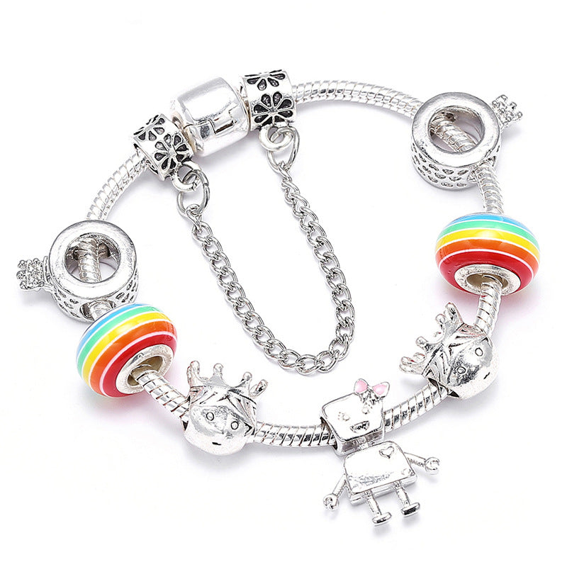 18  fashion trend cartoon bracelet diy small Bella pendant bracelet exquisite alloy Fashion style Image 1
