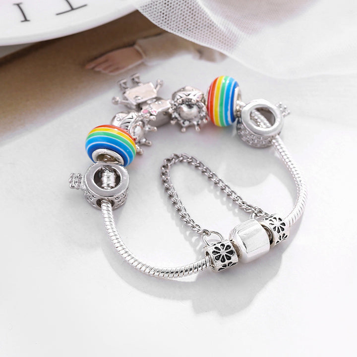 18  fashion trend cartoon bracelet diy small Bella pendant bracelet exquisite alloy Fashion style Image 4