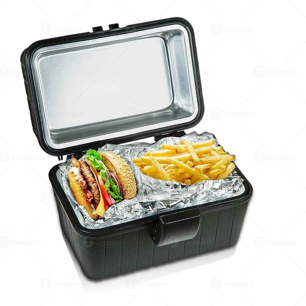 Zone Tech Portable Heated Lunch Box Electric Insulated Travel Camping Stove Oven Image 2