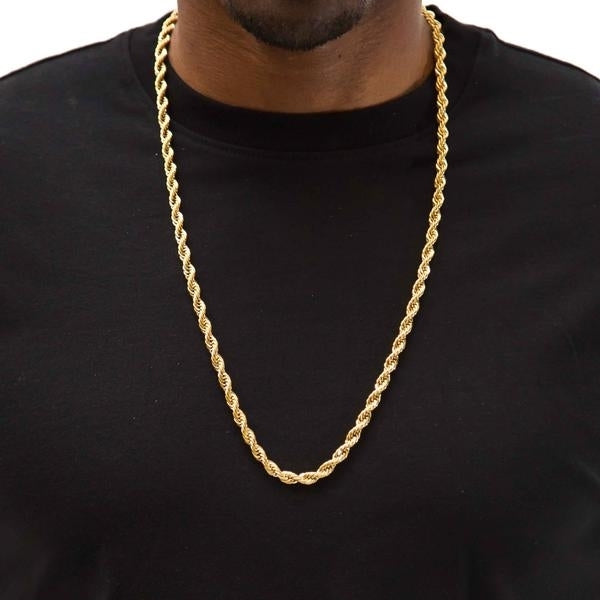 14K Gold Filled LAYERED ROPE CHAIN Image 2