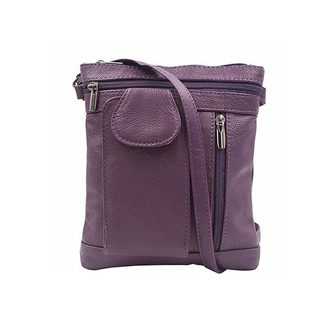 Genuine Leather Crossbody With Smartphone Pocket Multiple Colors Image 1