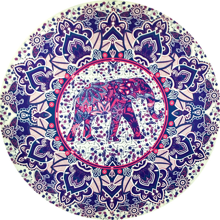 Round Printed Beach Towel Image 4