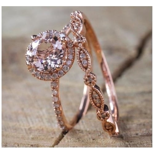 Popular style Ring Round Set Ring Engagement Ring Image 1