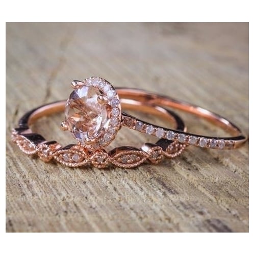 Popular style Ring Round Set Ring Engagement Ring Image 3