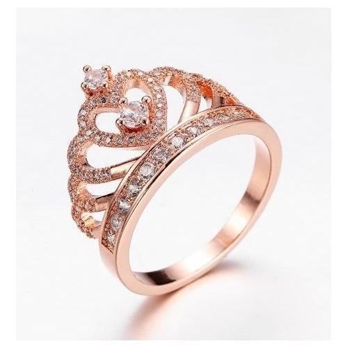 Popular style Crown Artificial zircon Ring Image 3