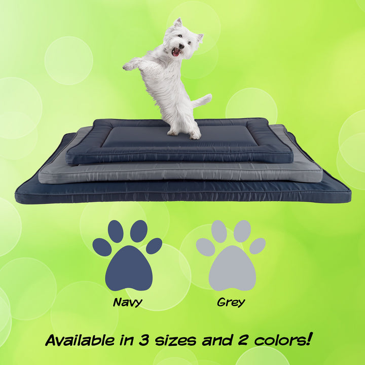 Waterproof Reversible Dog Bed Cage Pad Comfortable Easy Clean Medium 34x21 Image 1