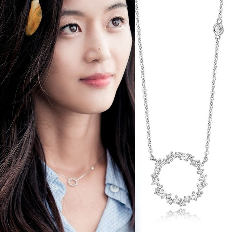 Legend of the Blue Sea Pendant Quan Zhixian with a full   ring necklace female clavicle chain Image 1