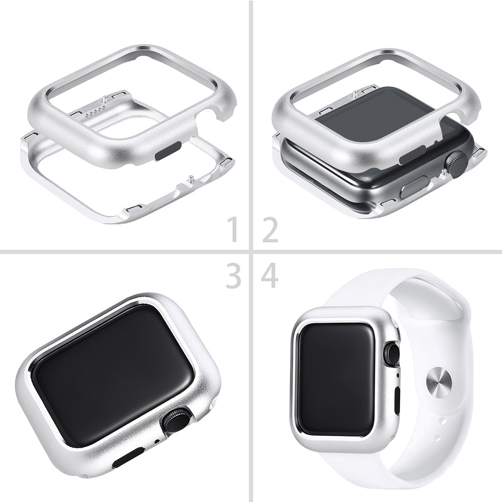 3Pks Navor Ultra Thin Metal Frame Magnet Adsorption Cover Case Compatible with Apple Watch Series 4 Image 4