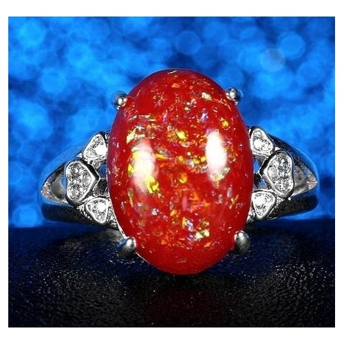 Aobao Ring with Love Red Image 1