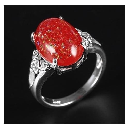 Aobao Ring with Love Red Image 2