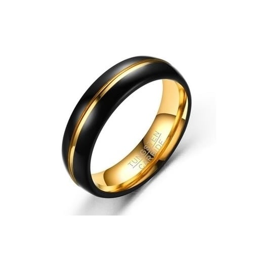 316L Stainless Steel Ring Hand-drawn High-end Noble Black Popular style Ring Image 4