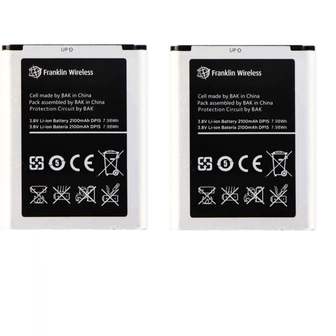 KIT 2x Franklin Wireless Standard Battery V604454AR 2100mAh for MHS900L JetPack (Refurbished) Image 1