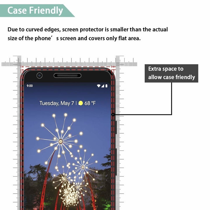 Google Pixel 3A Tempered Glass Screen Protector Image 4