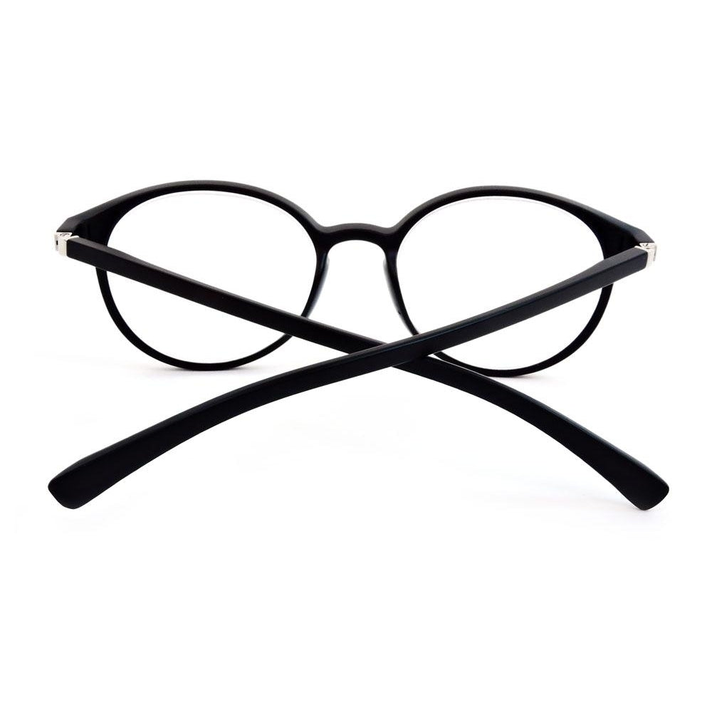 Matte Finish Classic Round Frame Geek Retro Style Light Weight Spring Hinges Reading Glasses Image 3