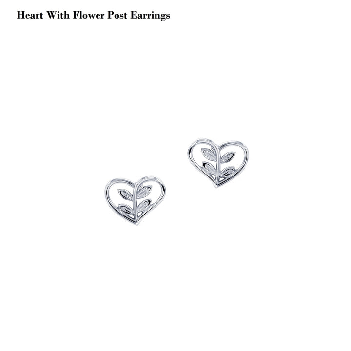 Sterling Silver Fancy Post Earrings Image 9