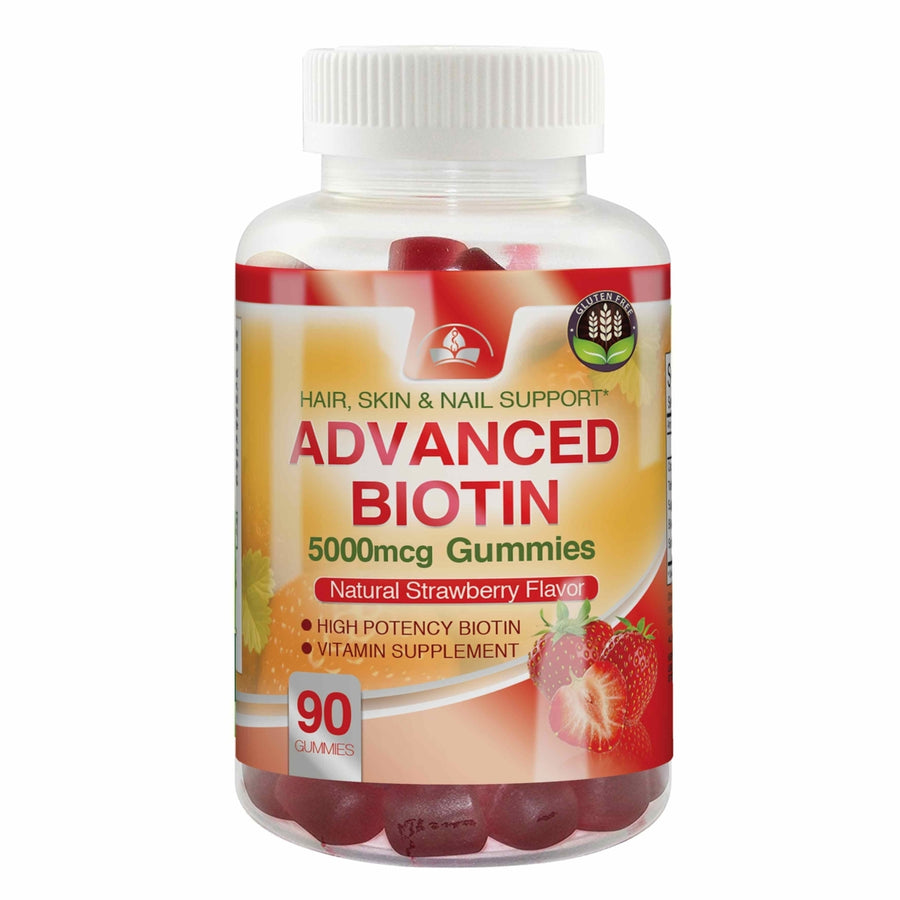 Advanced Biotin Gummies 5000mcg (90 gummies) Image 1