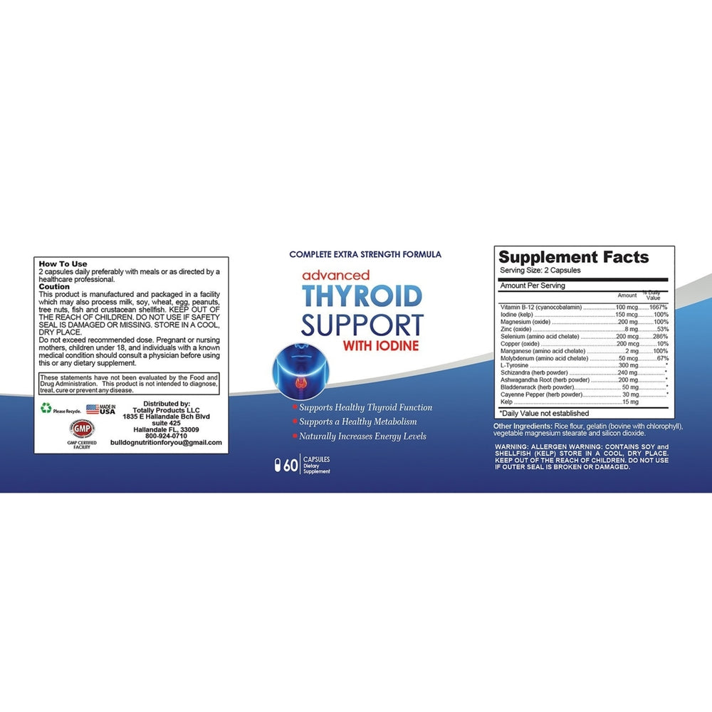 Advanced Thyroid Support with Iodine (60 Capsules) Image 2