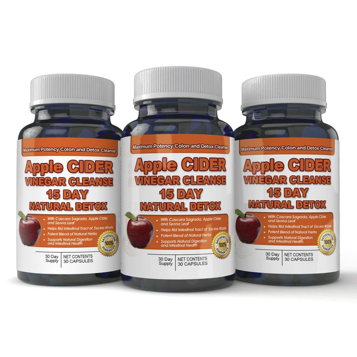Apple Cider Vinegar Cleanse Natural Detox and Weight Loss (30 Capsules) Image 4