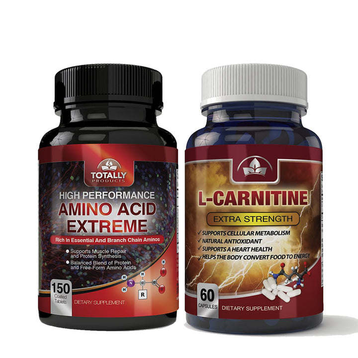 Amino Acid Extreme L-Carnitine Extra Strength Supplement Combo 2200mg 1000mg Image 1