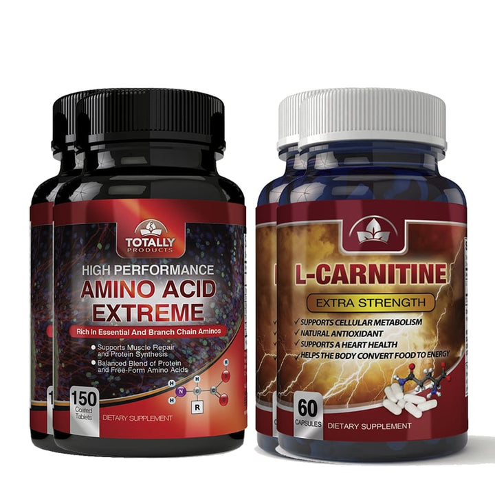 Amino Acid Extreme L-Carnitine Extra Strength Supplement Combo 2200mg 1000mg Image 1