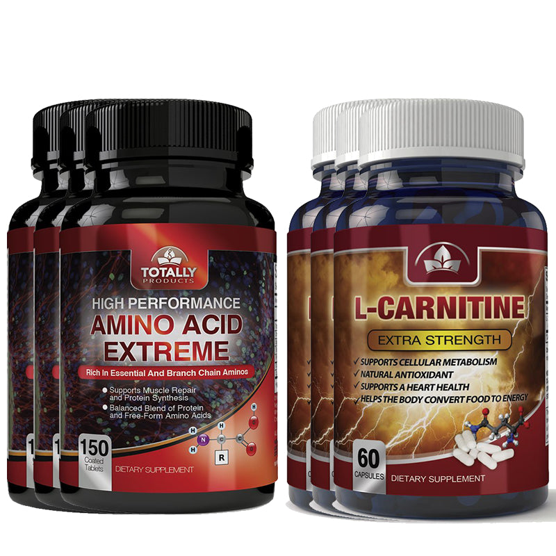 Amino Acid Extreme L-Carnitine Extra Strength Supplement Combo 2200mg 1000mg Image 3