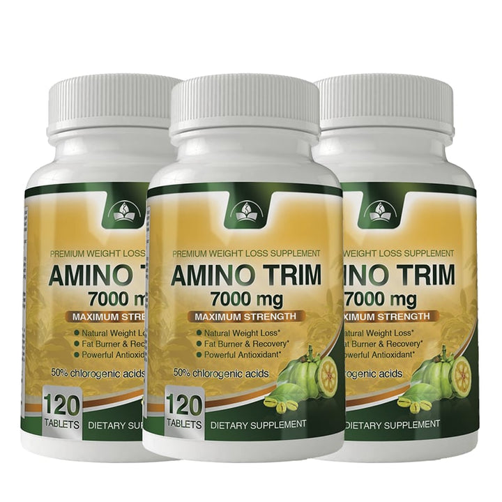 Amino Trim Maximum Strength Fat Burner Supplement 120 Tablets Natural Boost Image 3