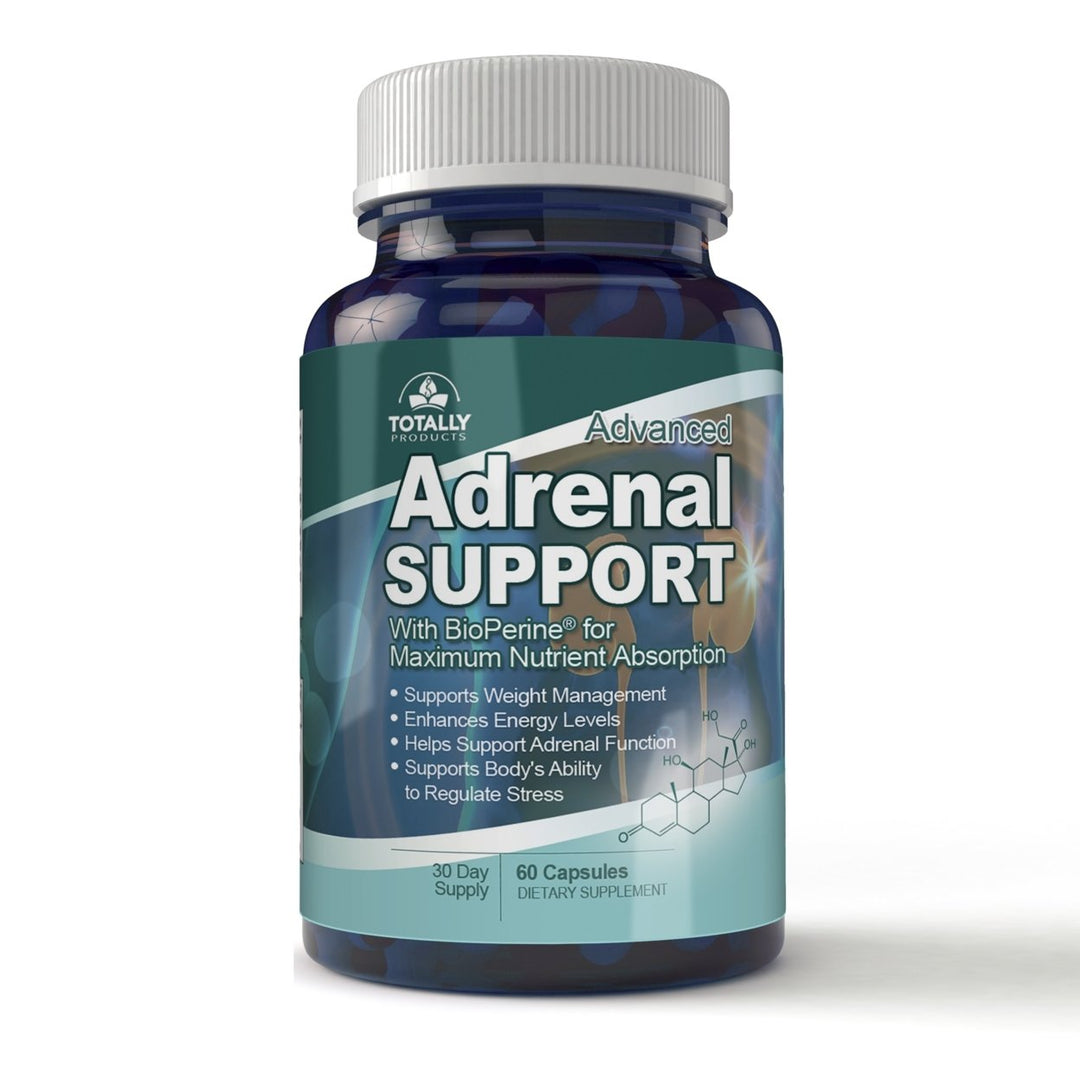 Advanced Adrenal Support Capsules 60 Count Hormone Balance Stress Relief Image 1