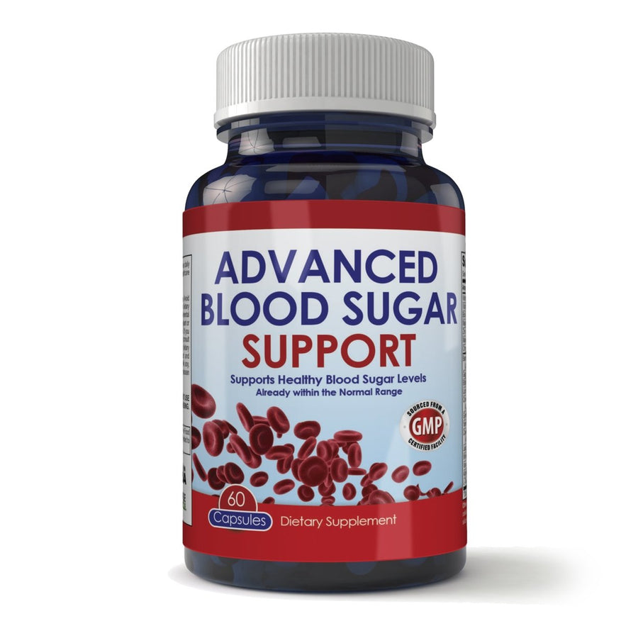 Advanced Blood Sugar Support Capsules 60 Count GTF Chromium Energy Boost Image 1