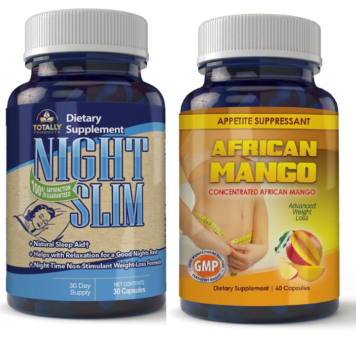 African Mango Night Slim Weight Loss Pills Combo Natural Fat Burner 60 Pills Image 1