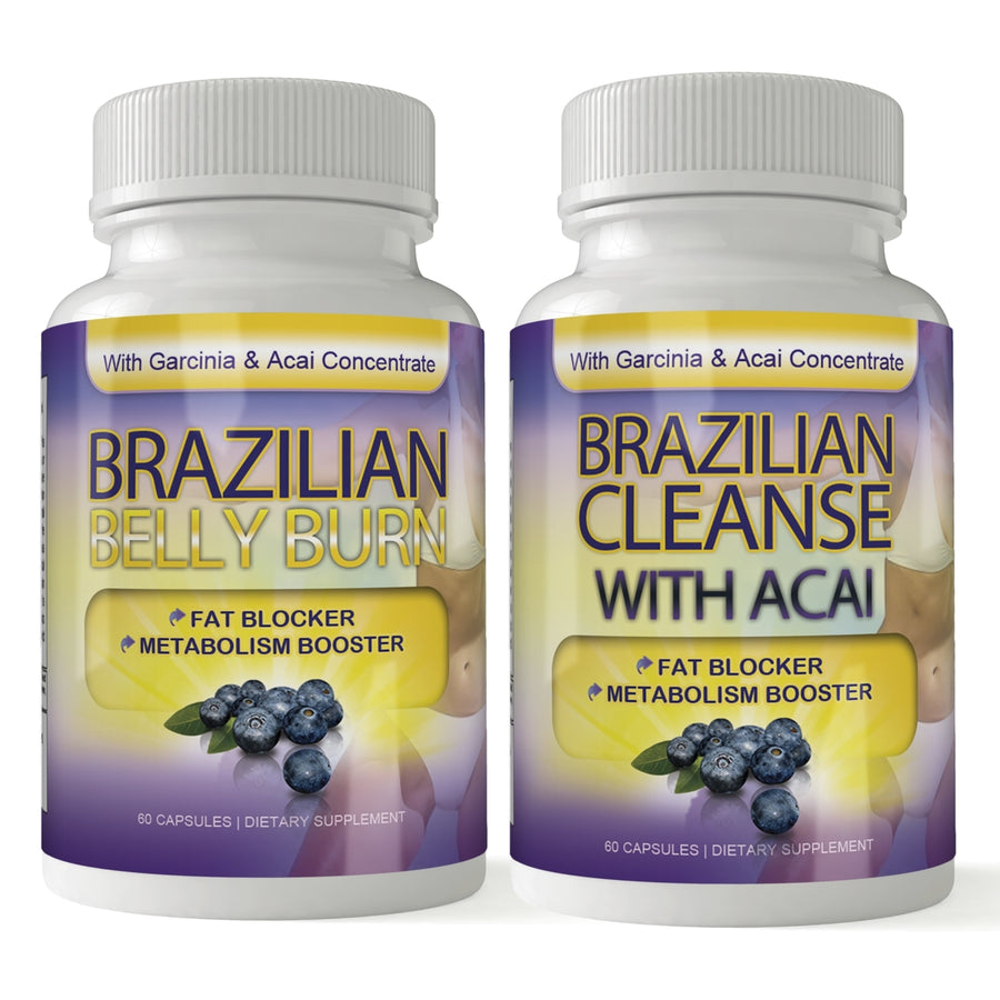 Brazilian Belly Burn and Cleanse Combo with Garcinia Cambogia and Acai Detox Image 1