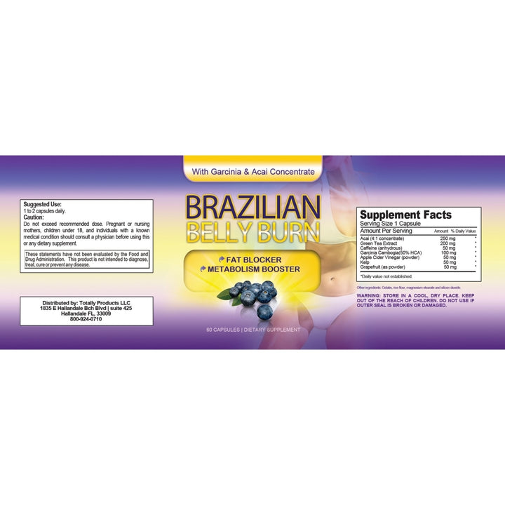 Brazilian Belly Burn and Cleanse Combo with Garcinia Cambogia and Acai Detox Image 2