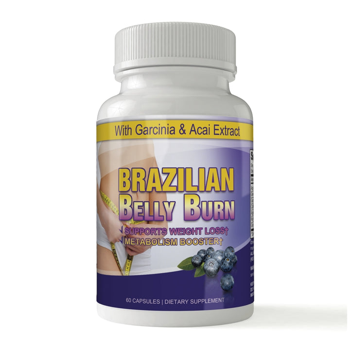 Brazilian Belly Burn Garcinia Acai 60 Capsules Weight Loss Supplement Image 1