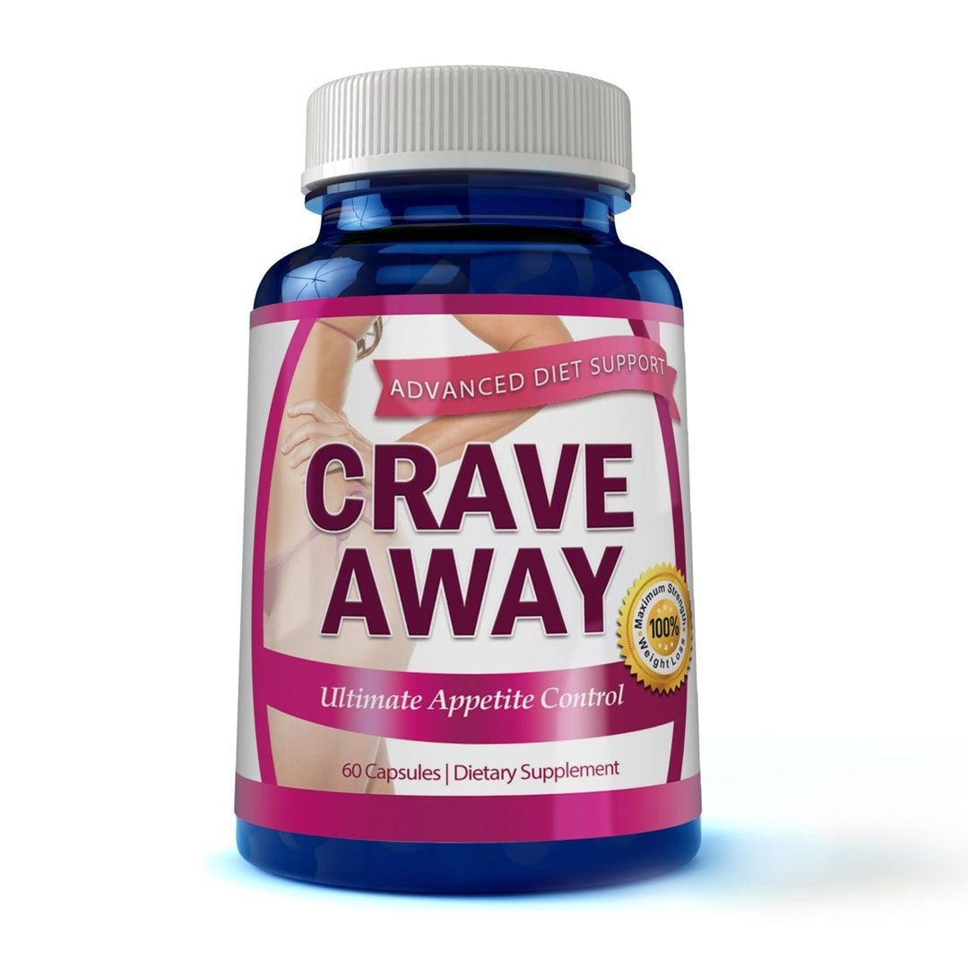 Crave Away Weight Control Dietary Supplement 60 Capsules Natural Hunger Suppressant Image 1