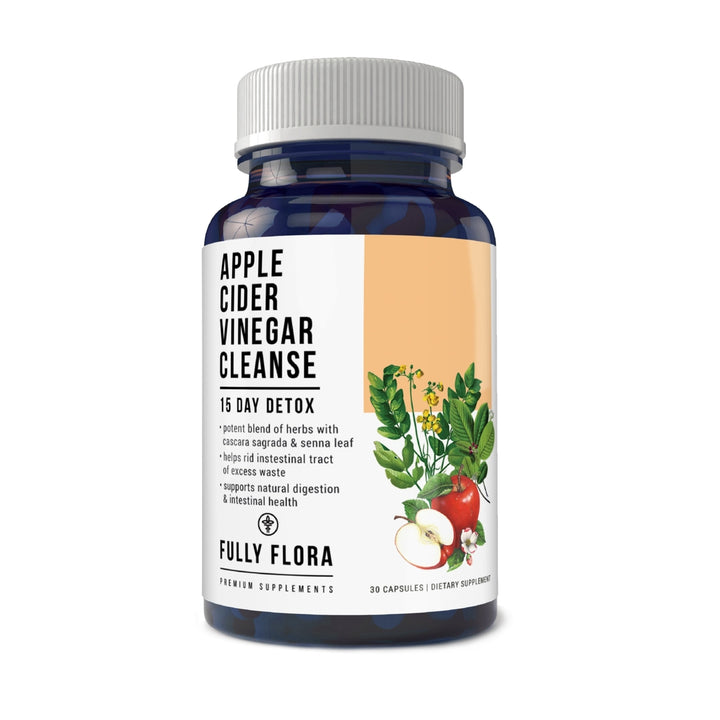 Fully Flora Apple Cider Vinegar Cleanse Natural Detox and Weight Loss (30 Capsules) Image 1