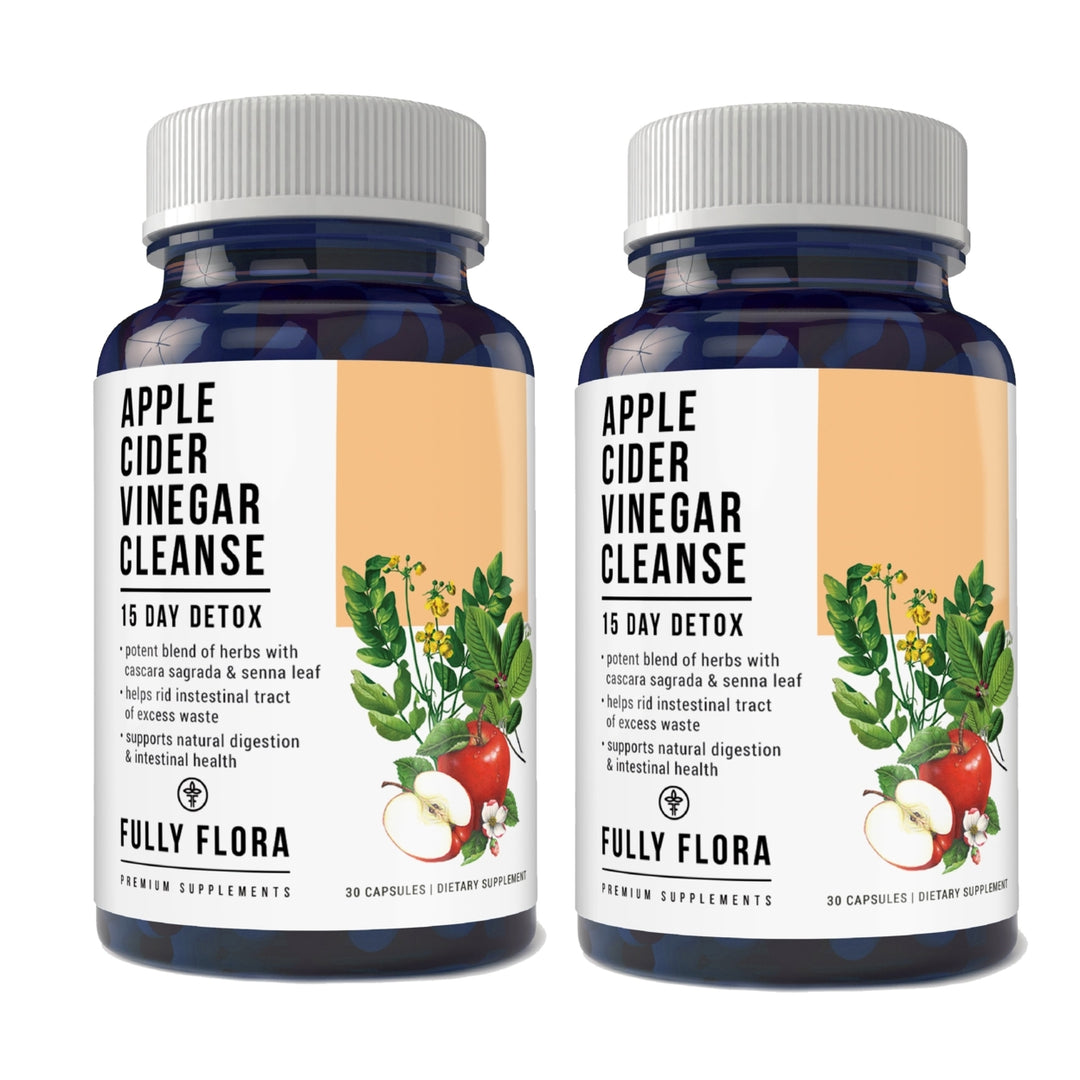 Fully Flora Apple Cider Vinegar Cleanse Natural Detox and Weight Loss (30 Capsules) Image 4