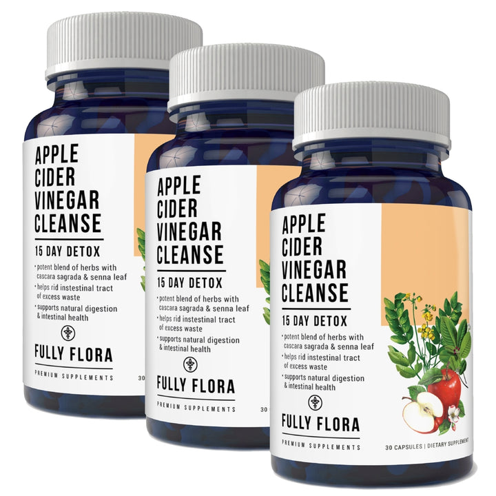 Fully Flora Apple Cider Vinegar Cleanse Natural Detox and Weight Loss (30 Capsules) Image 4