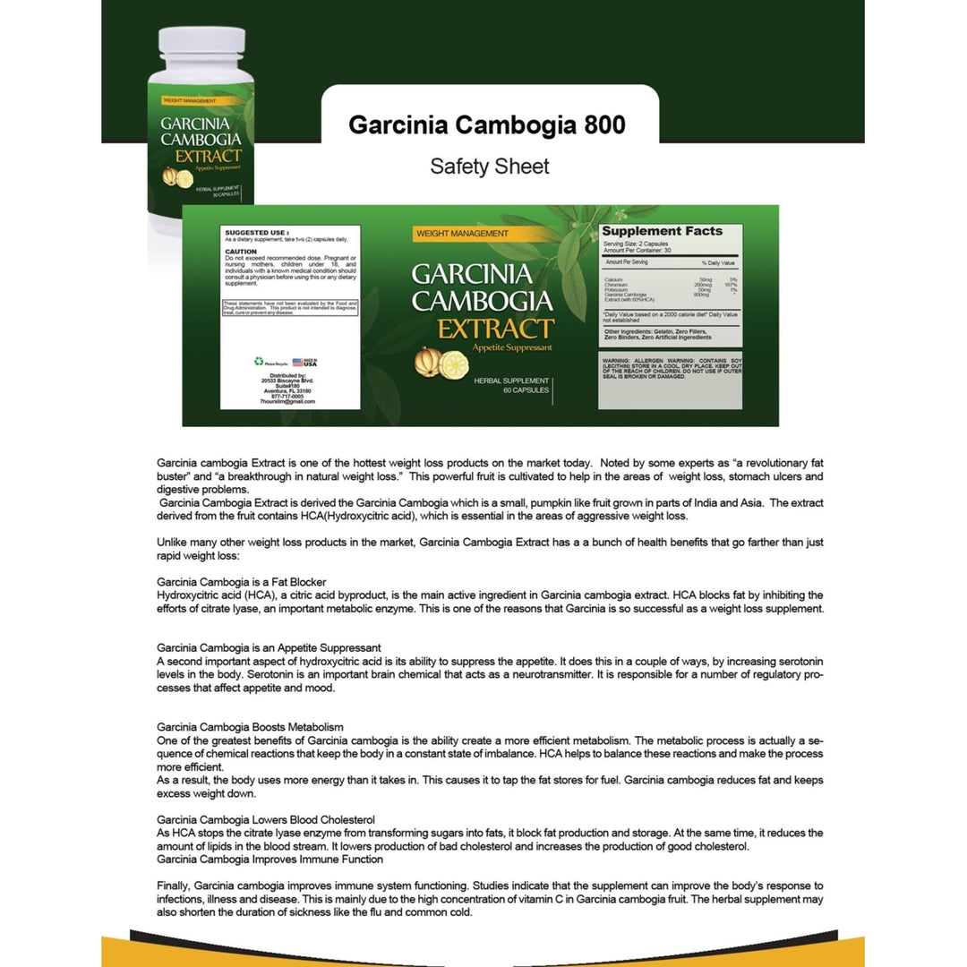 Garcinia Cambogia 800mg and Turmeric Extract Combo pack Image 3